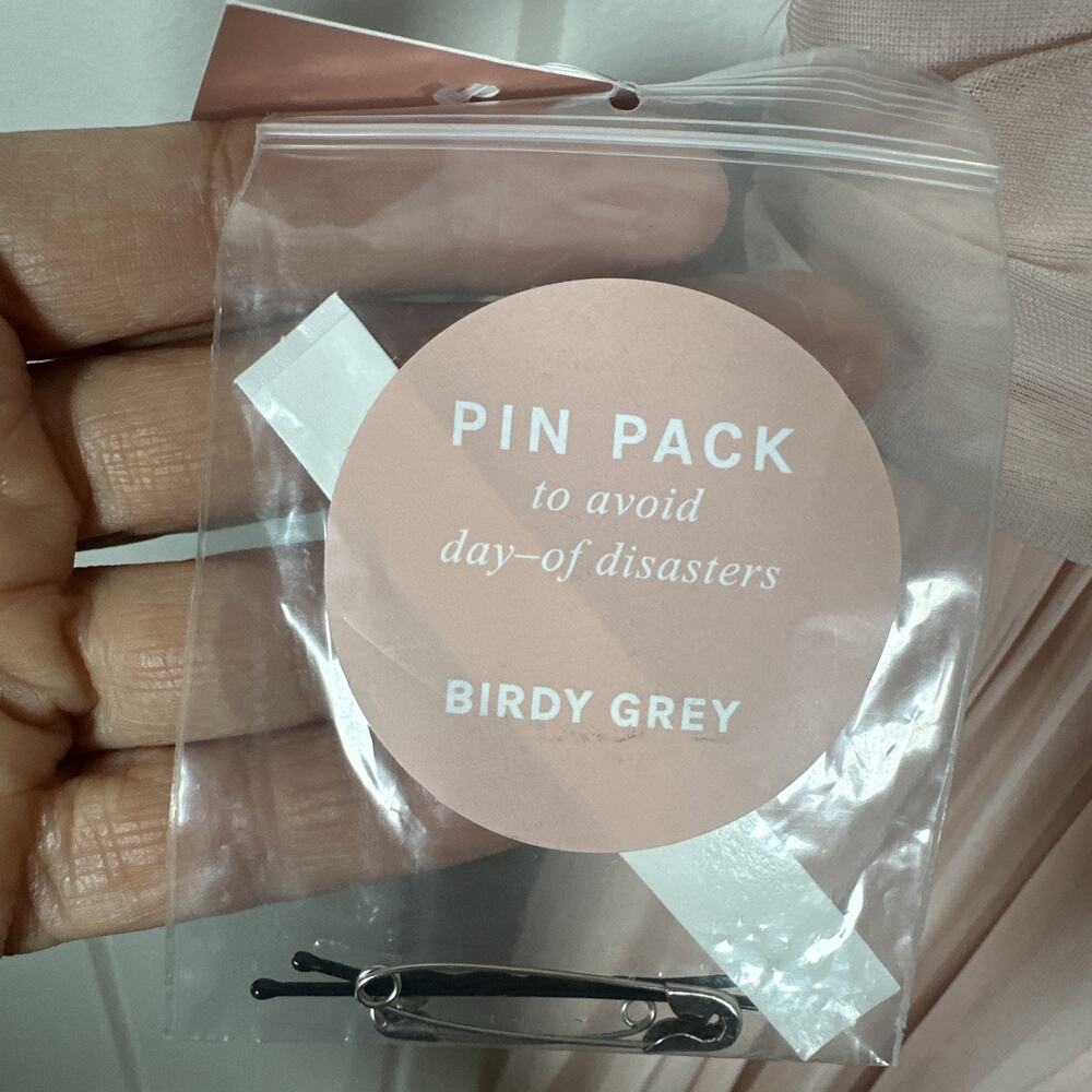 Birdy Grey Dress XS Pale Blush Kiko Halter Formal‎ Bridesmaid Maxi Dress NWT! - Picture 10 of 12